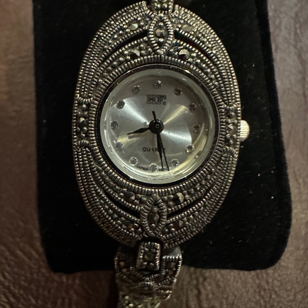 Authentic silver strap watch